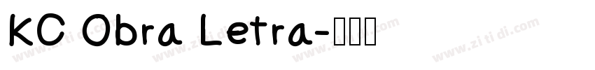 KC Obra Letra字体转换